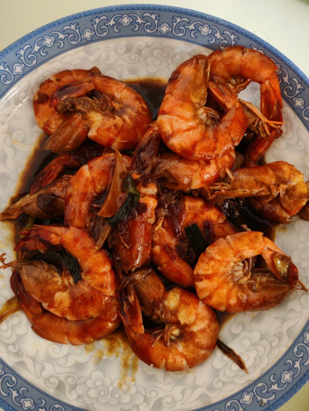 家庭版油焖大虾