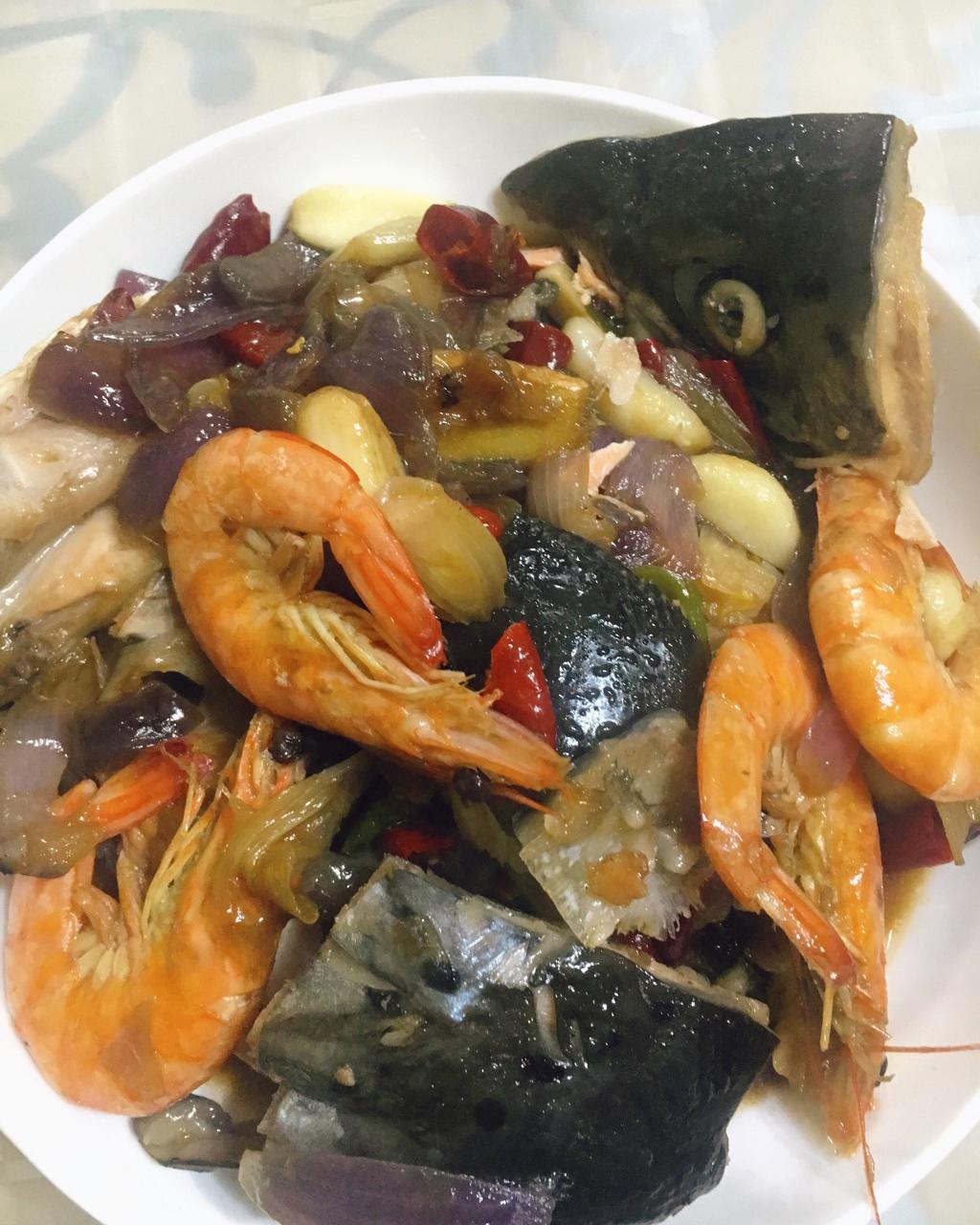 《中餐厅》张亮的焗三文鱼头