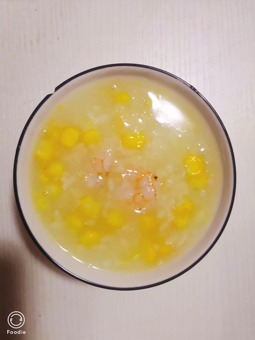 虾仁玉米粥的做法