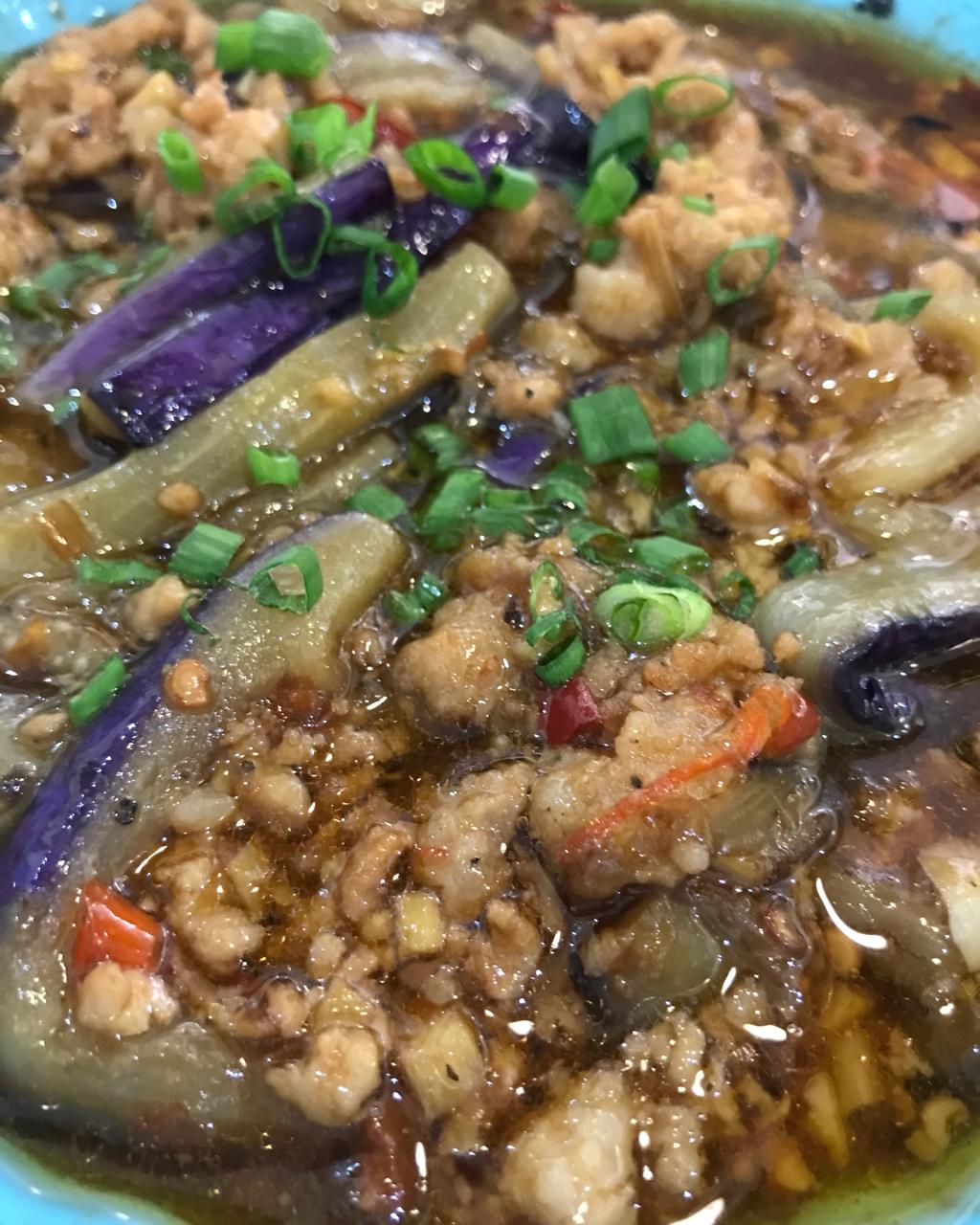 红烧肉沫茄子
