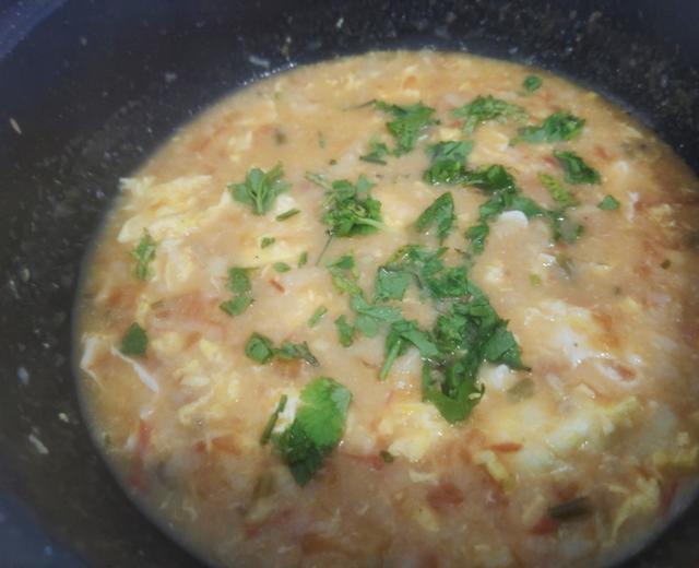 西红柿鸡蛋疙瘩汤（一次成功）