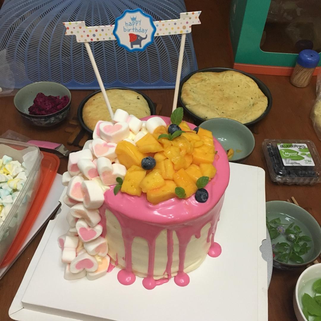 简单快手又美丽的芝士淋面