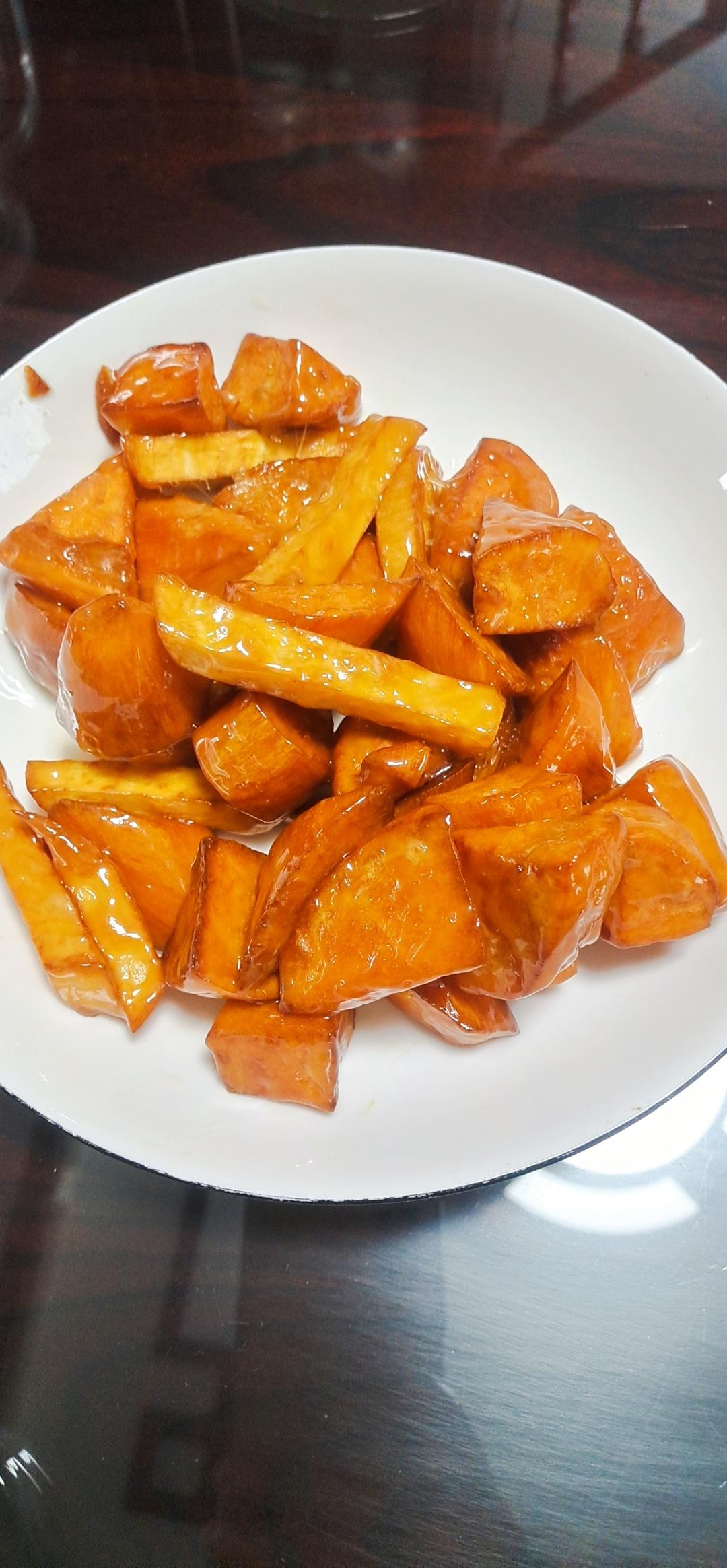 拔丝2米的水油拔丝红薯