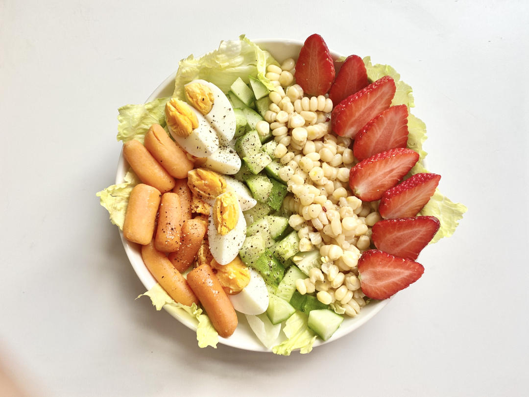 cobb salad考伯沙拉🥗高颜值彩虹沙拉🌈附低卡油醋汁配方