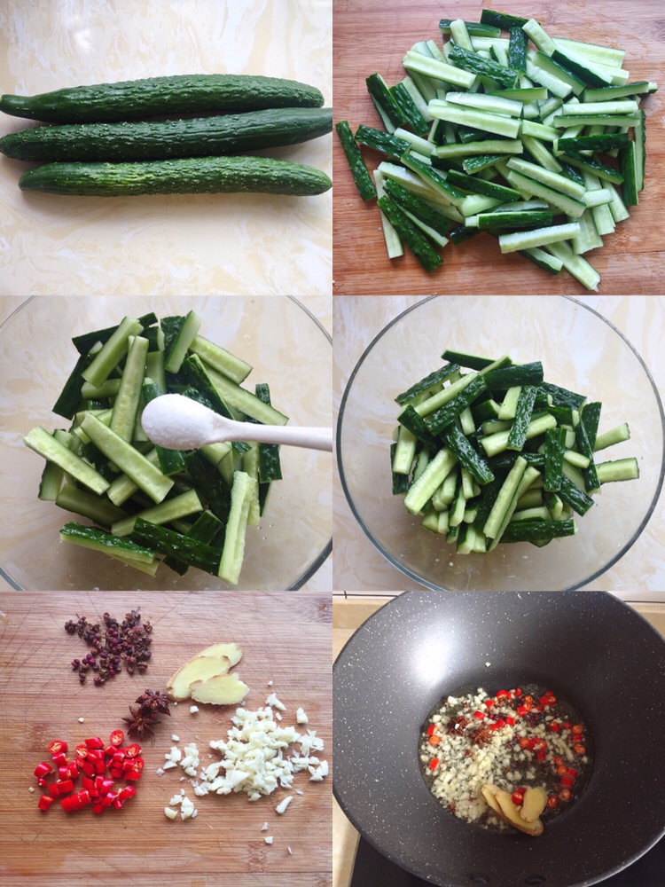 酸辣爽口开胃腌黄瓜‼️白米粥和面条的绝配哦的做法 步骤1