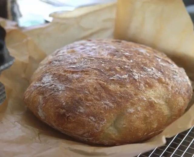只需3个食材制作简易欧式面包 无需面包机+无糖+纯素的做法