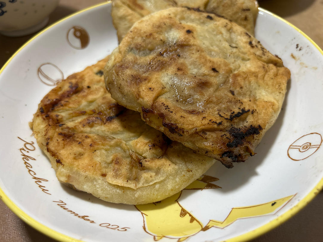 皮薄如纸的韭菜馅饼|免揉面法