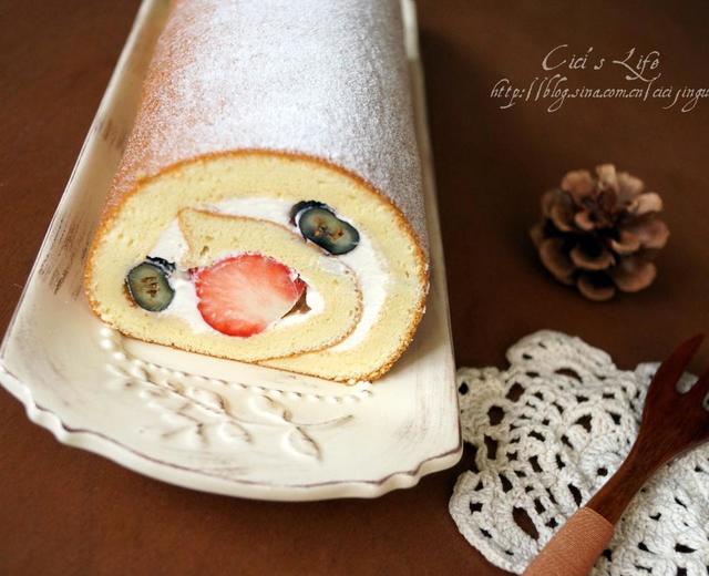水果奶油蛋糕卷 ◆小山进卷◆的做法