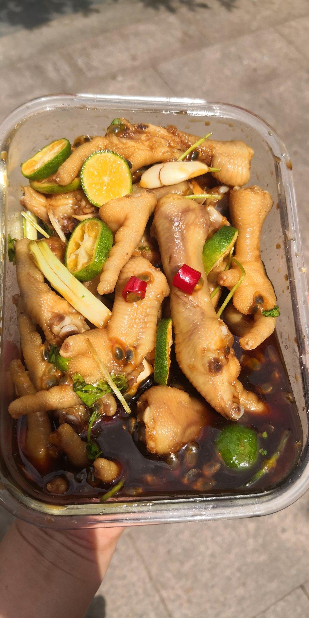 柠檬百香果鸡爪