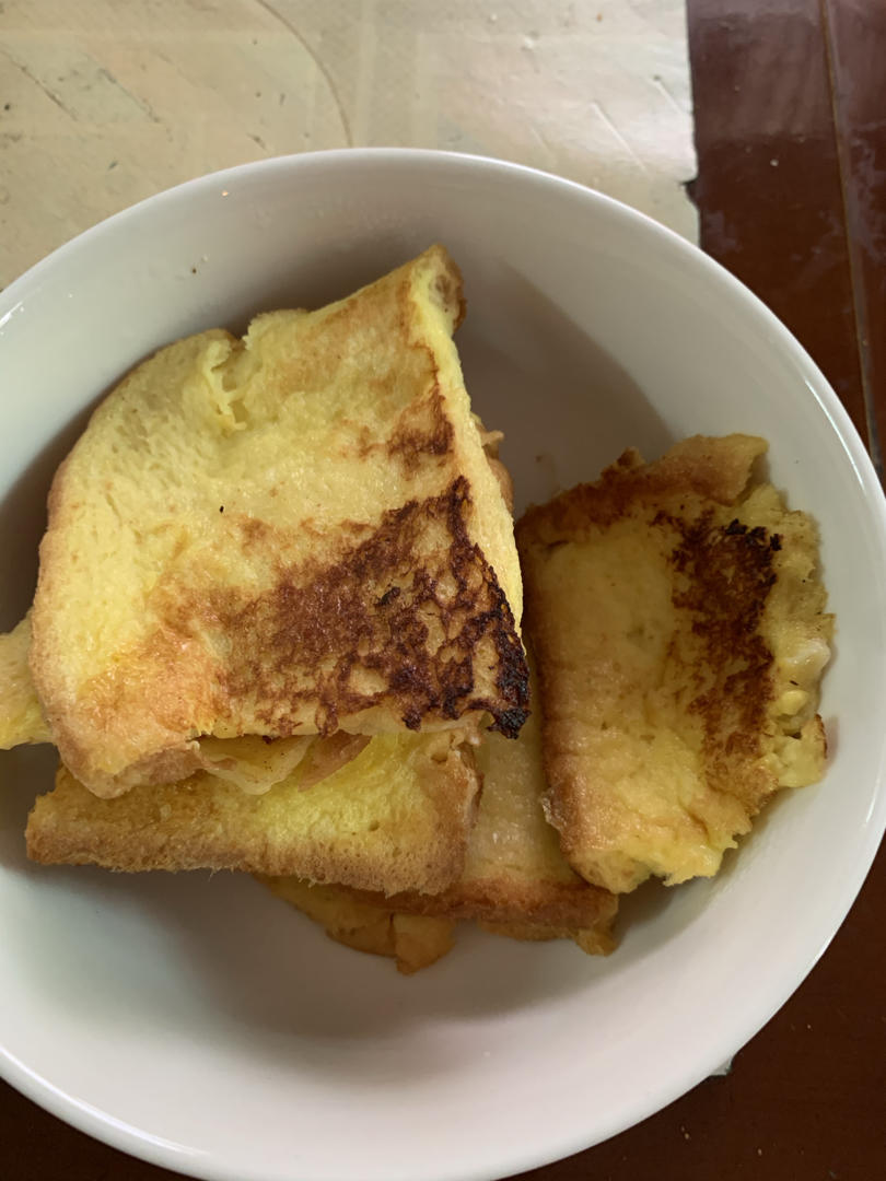 蛮duang的简易法式吐司（消耗厚切吐司）