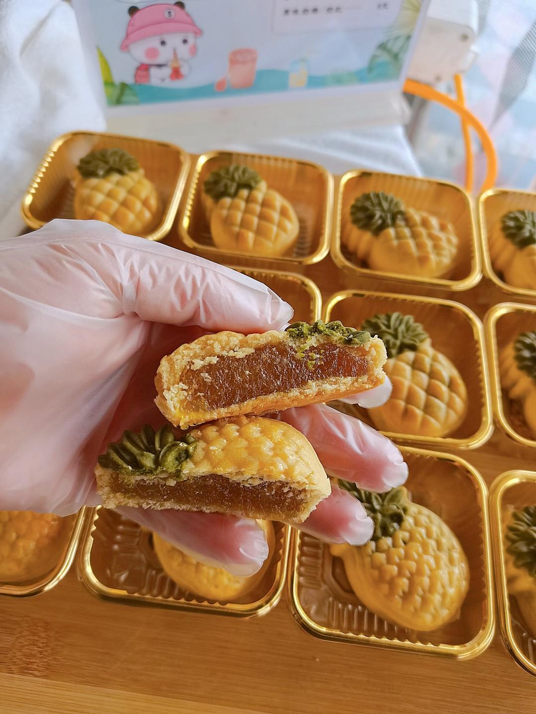 广式凤梨月饼（2020最火的款隔夜回油）