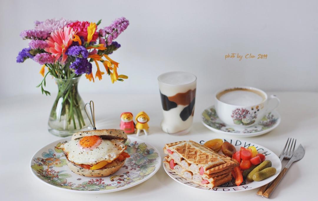 无油低糖的健康主食面包：芝麻贝果