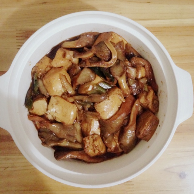 可乐蘑菇豆腐