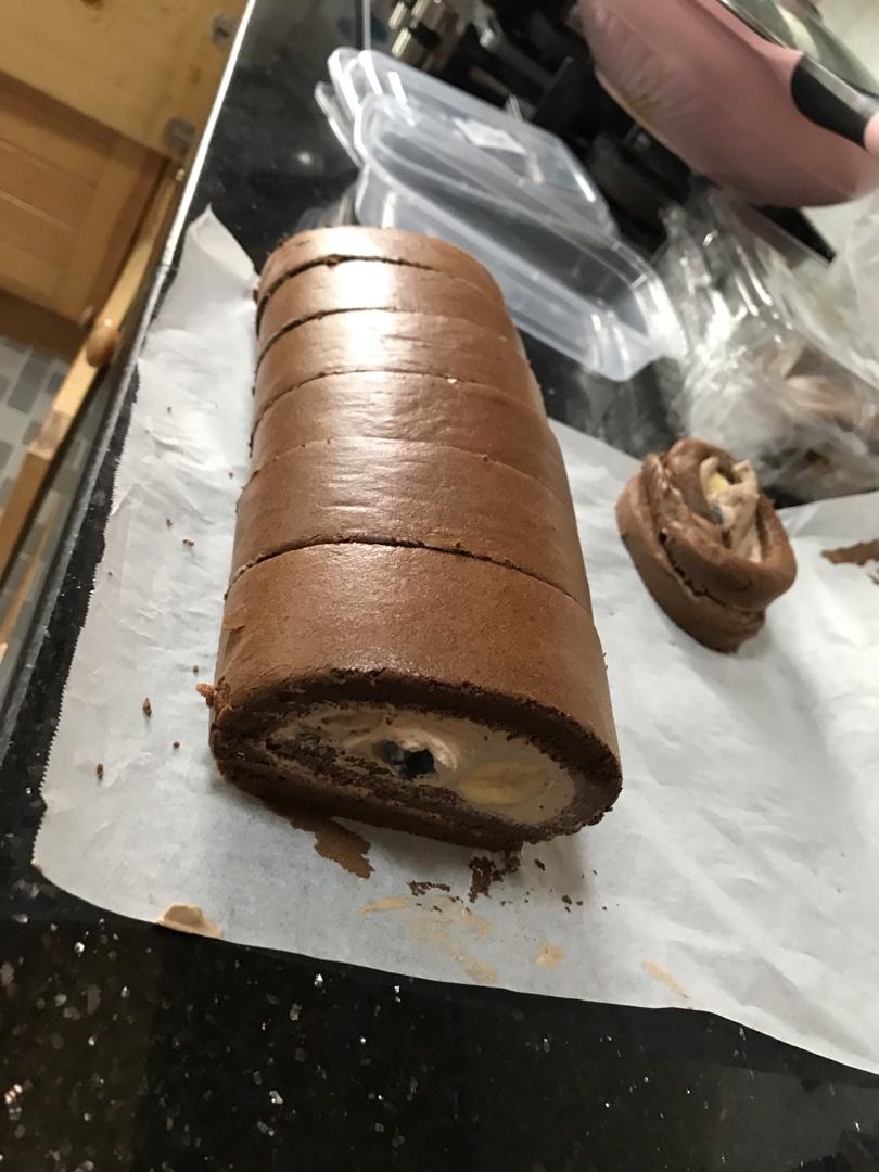 可可蛋糕卷(不消泡超浓郁巧克力口感)