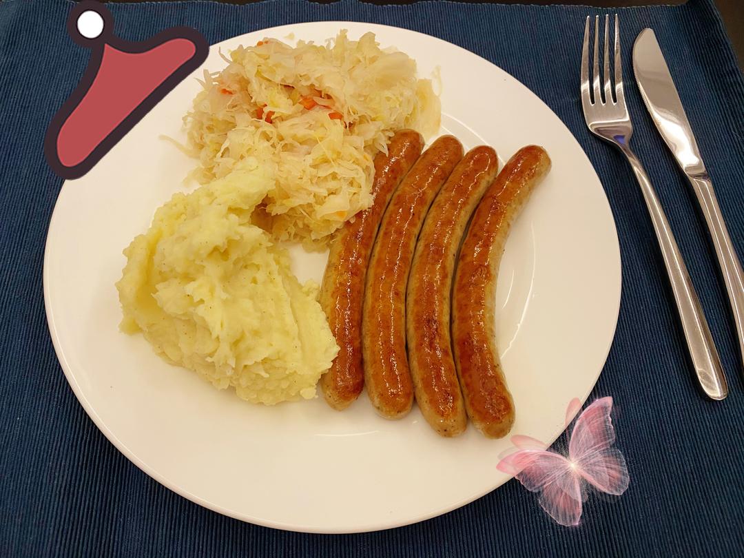 🇩🇪德國篇-紐倫堡香腸配酸椰菜土豆泥