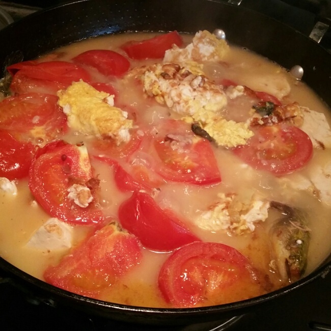 黄骨鱼番茄鸡蛋汤的做法