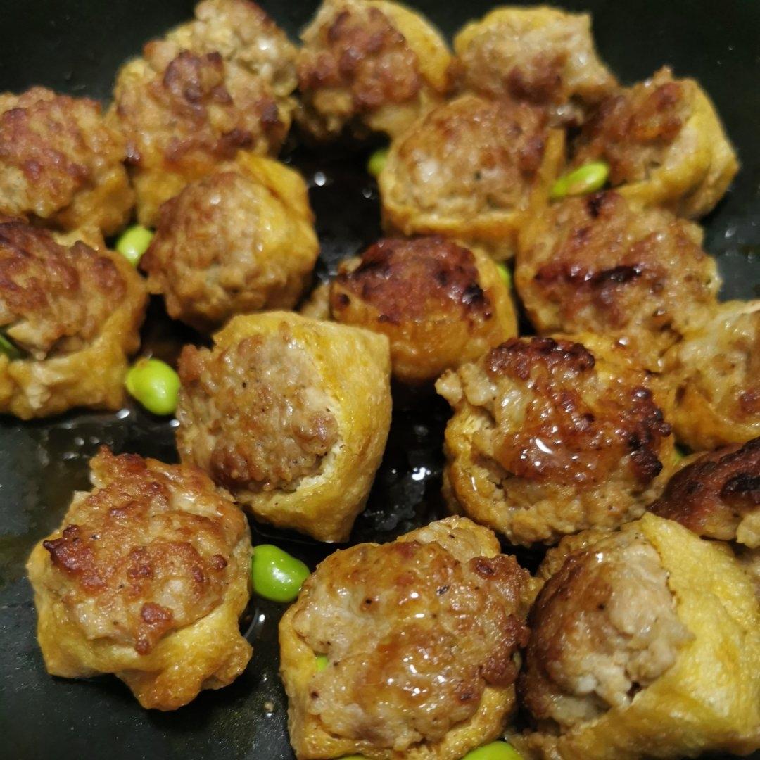 煎酿油豆腐