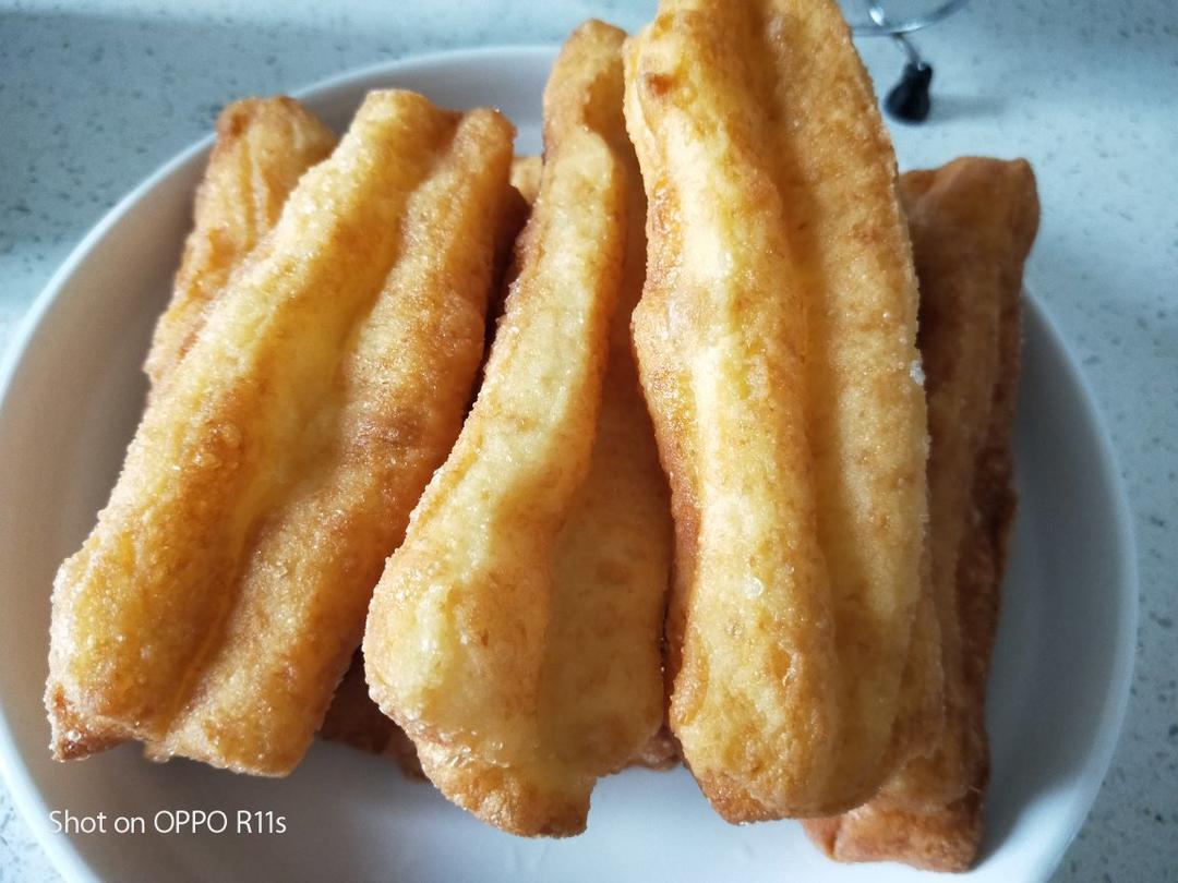 自制无泡打粉油条