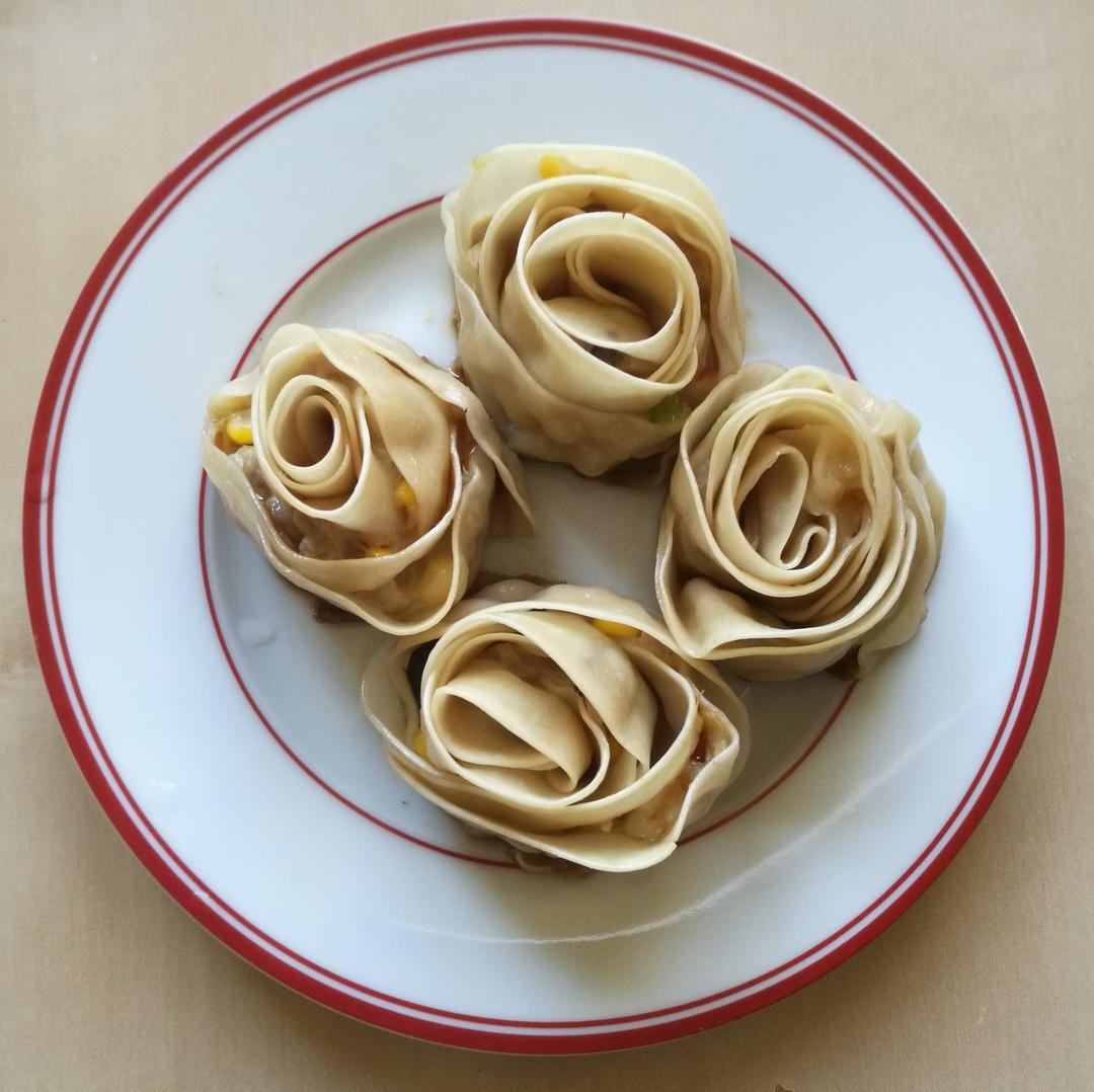 玫瑰花饺子