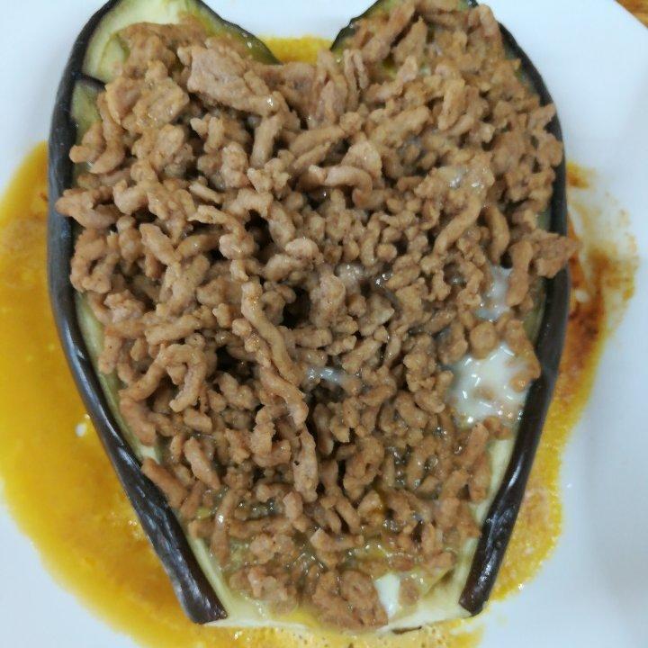 肉末蒜蓉茄子（微波炉）