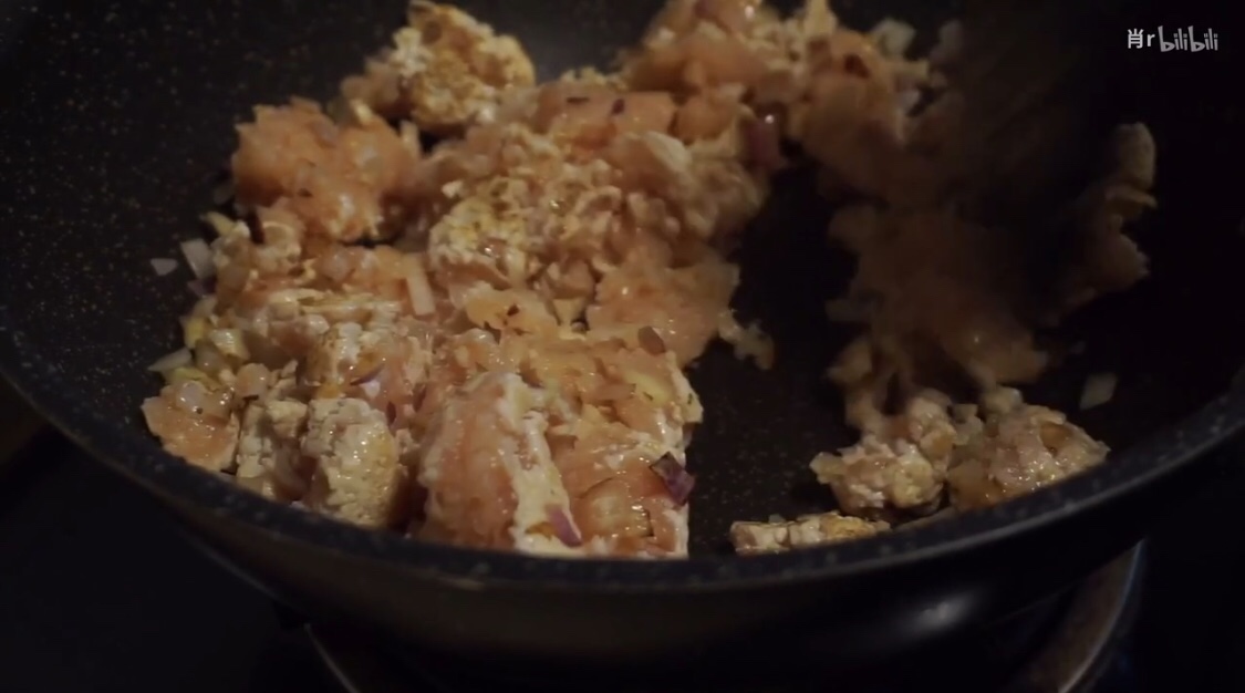 咖喱菌菇鸡肉酱【美味减脂餐】的做法 步骤3