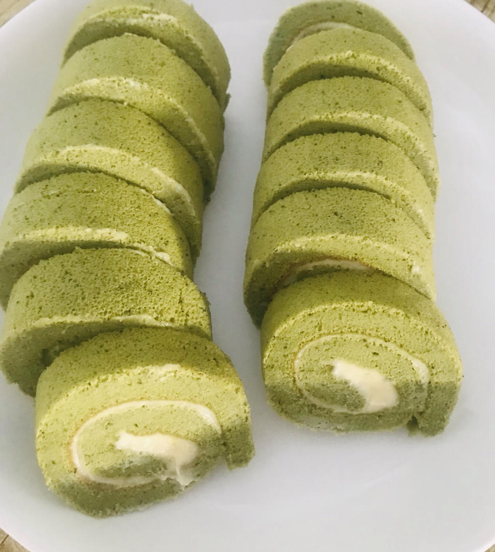 抹茶红豆蛋糕卷