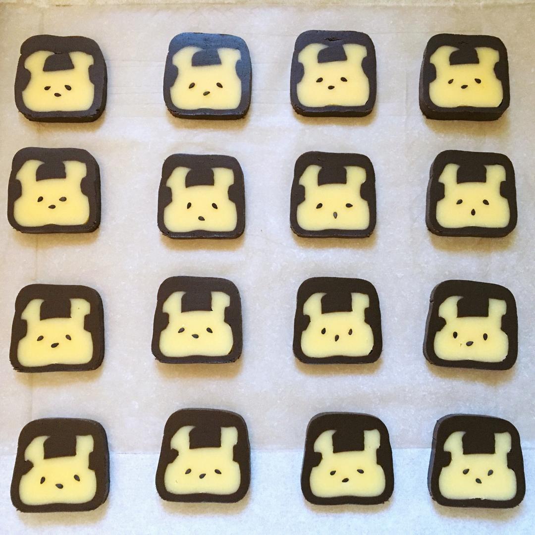 抹茶兔兔曲奇（比熊猫简单！超详细实物图+超良心手绘图）