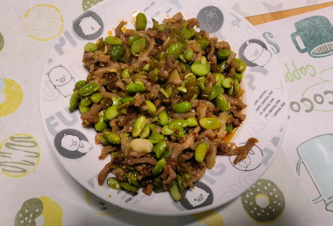 毛豆肉丝
