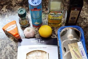 蟹肉焗蘑菇盏的做法 步骤1