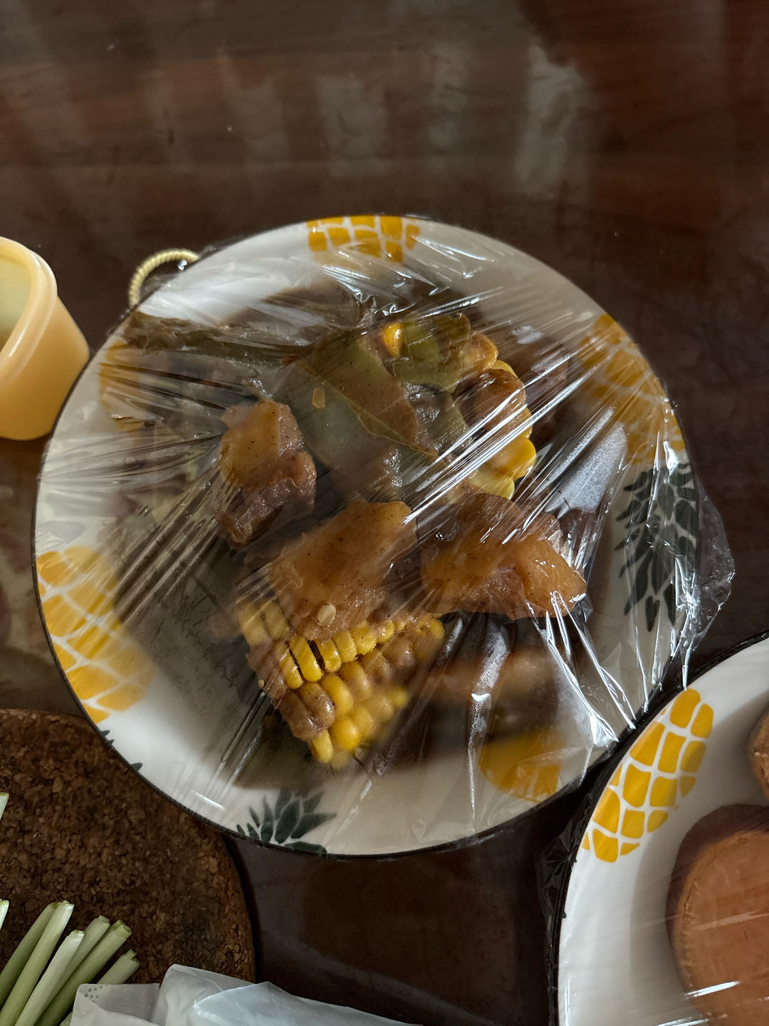 经典东北大丰收之排骨炖豆角玉米🌽南瓜🎃一锅出