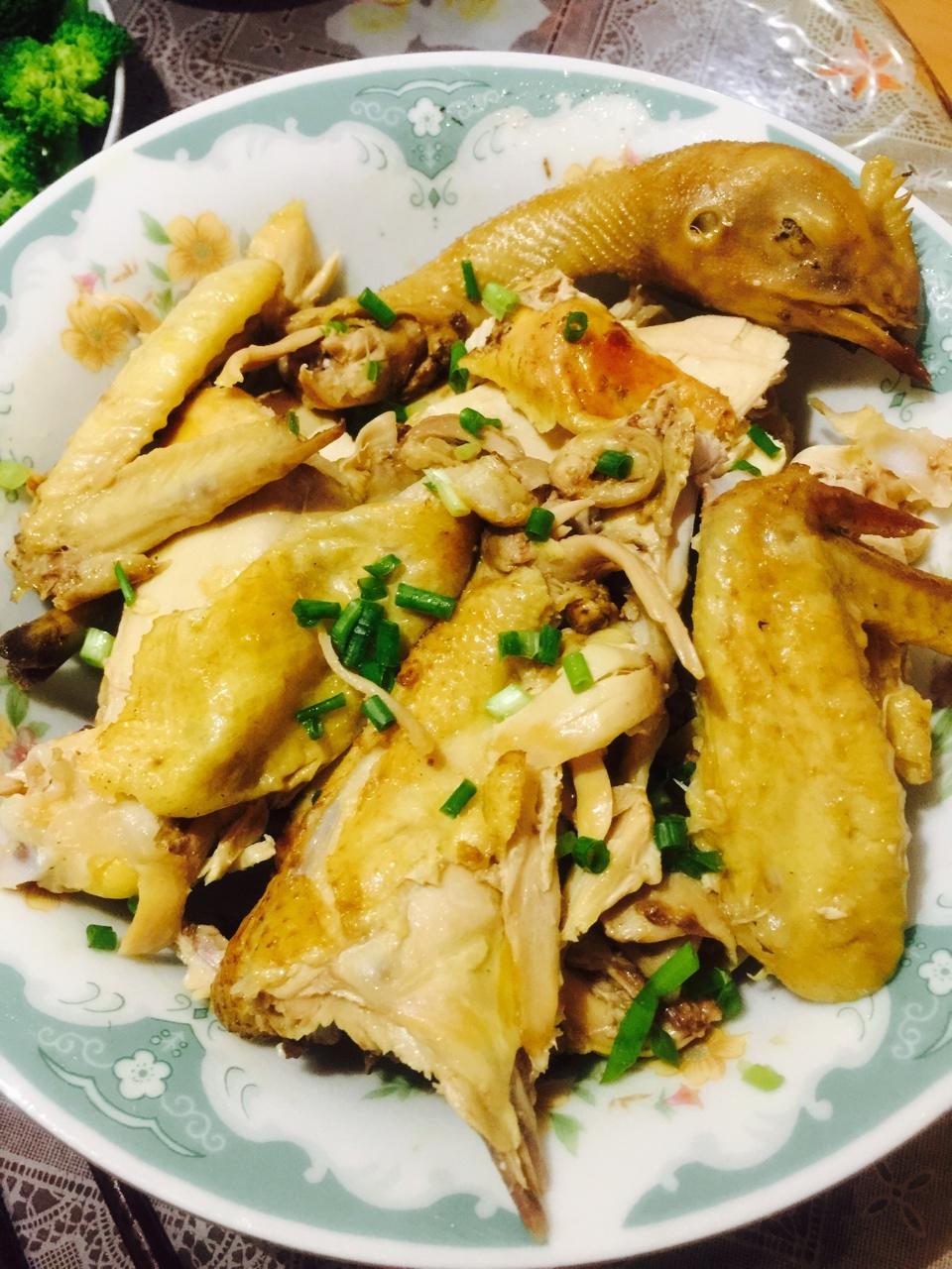 电饭锅简易版：盐焗手撕鸡