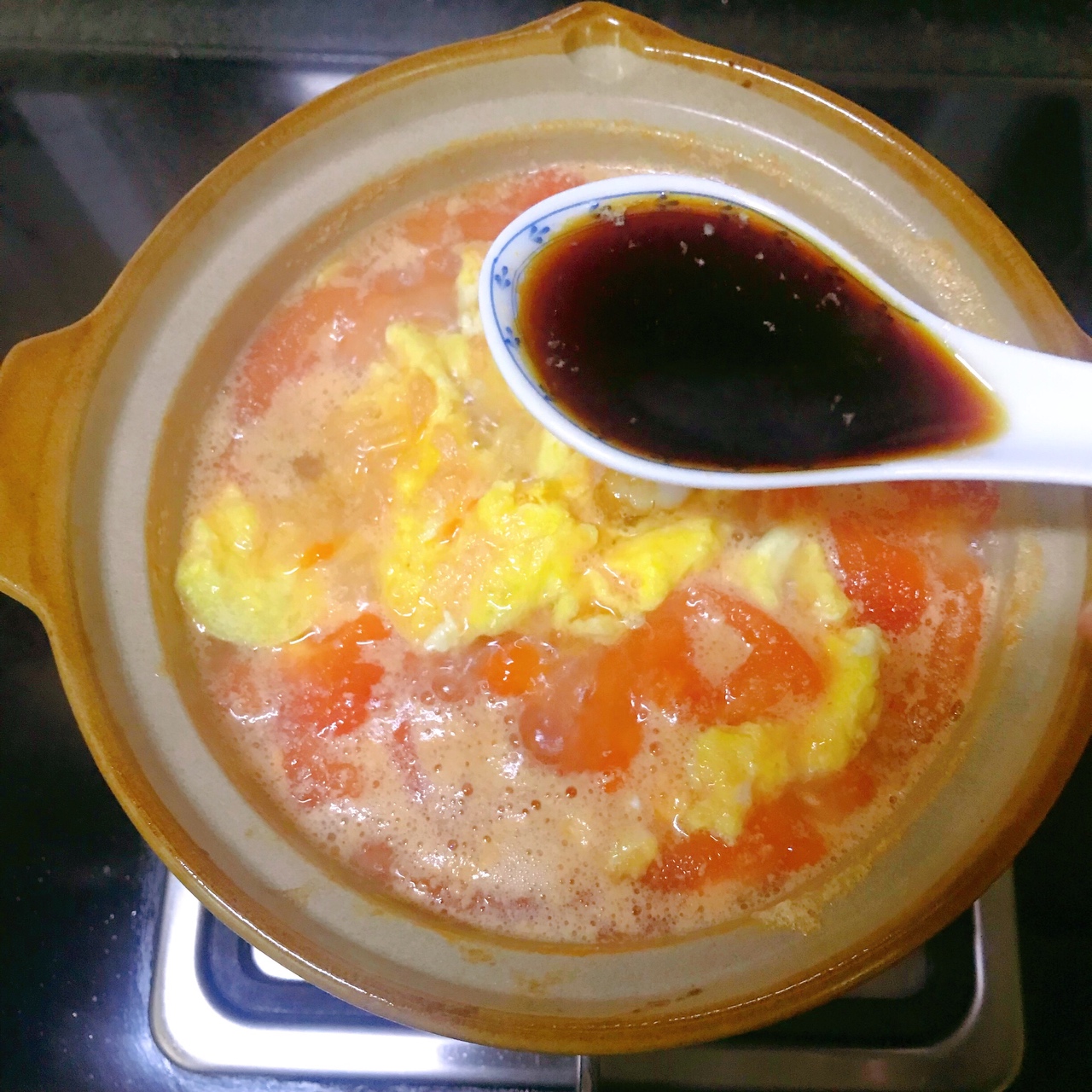一人食·砂锅米线（番茄🍅韭菜）的做法 步骤8