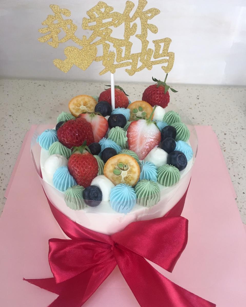红丝绒圣诞生日蛋糕（戚风蛋糕胚）