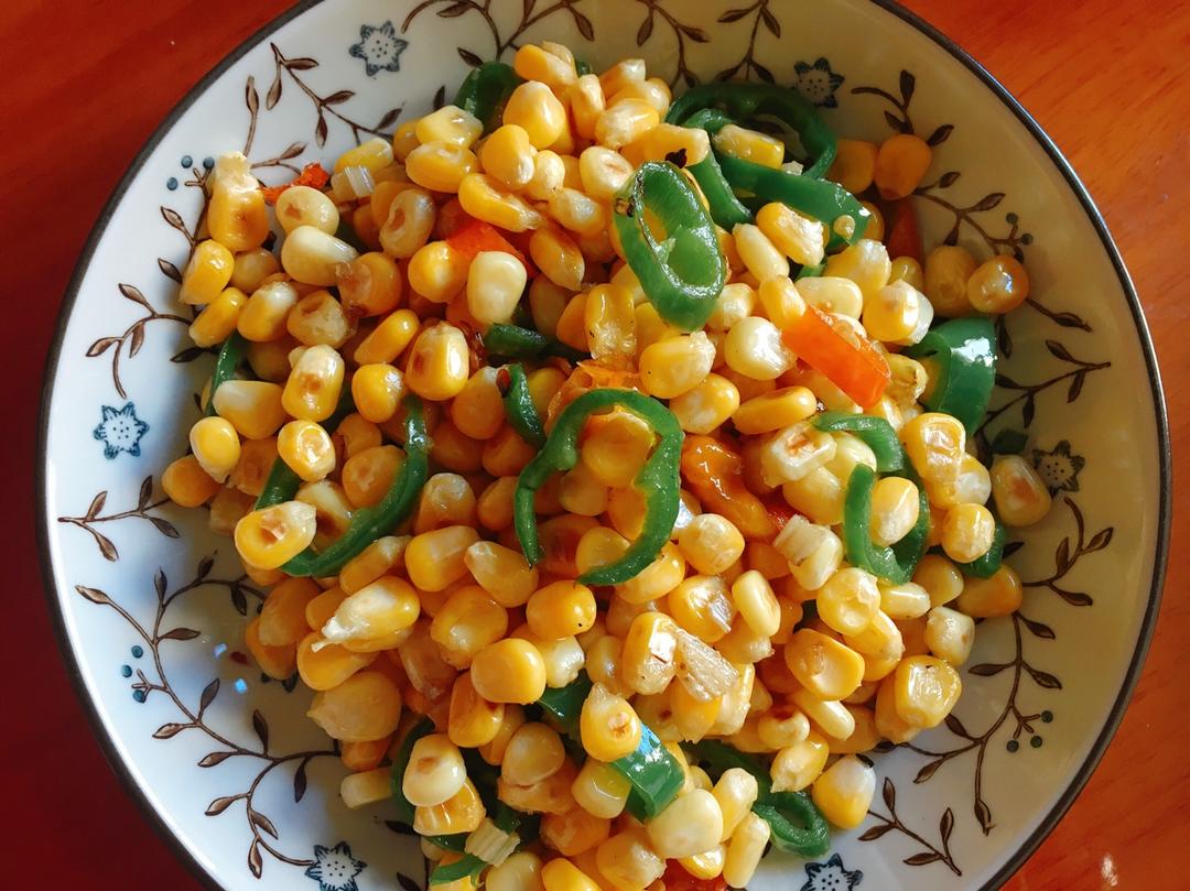 青椒炒玉米