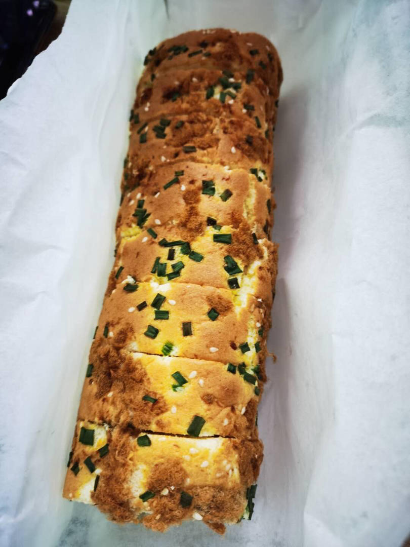 香葱肉松蛋糕卷