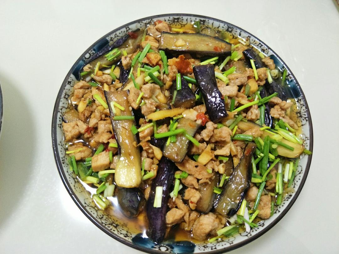 红烧肉沫茄子
