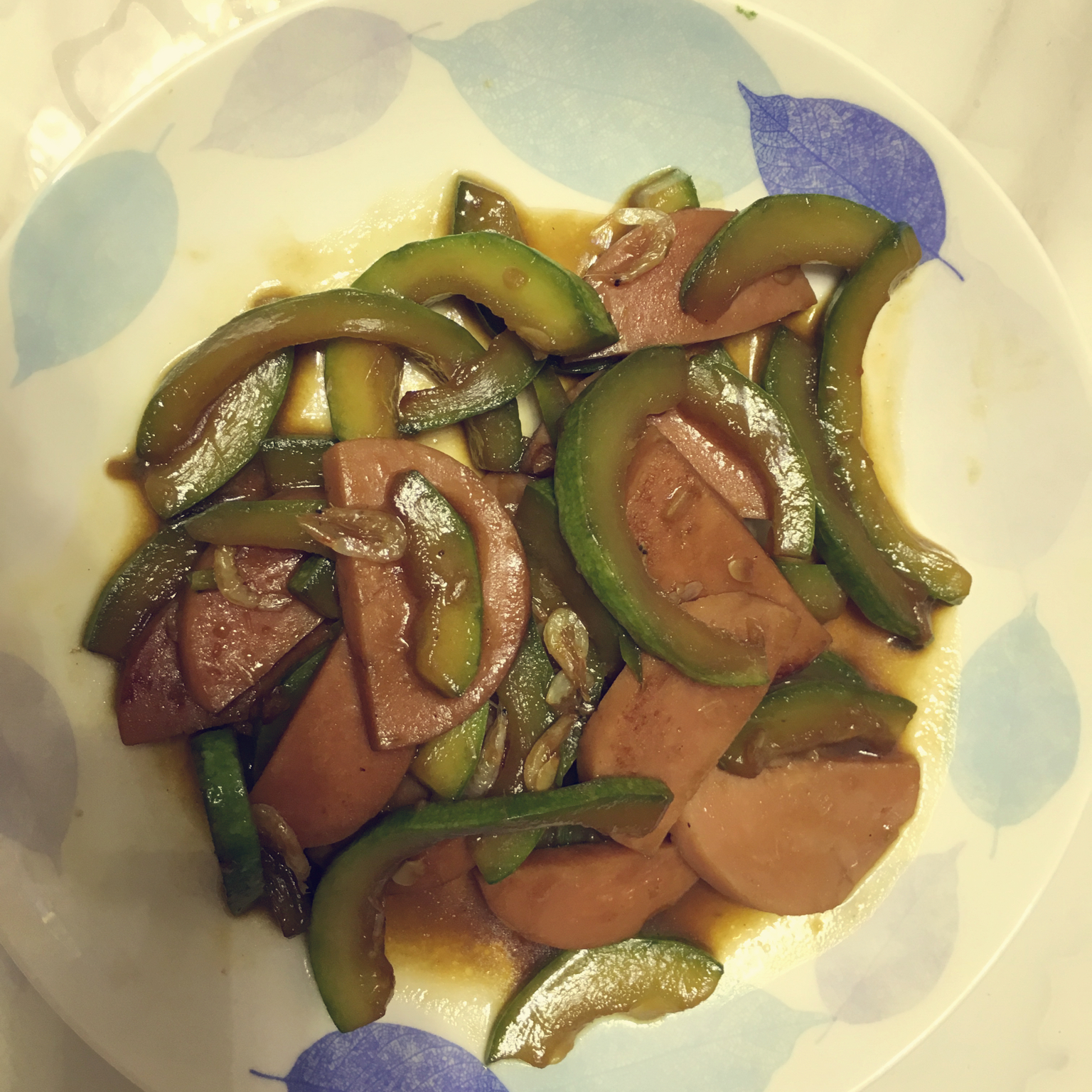 角瓜炒火腿肠