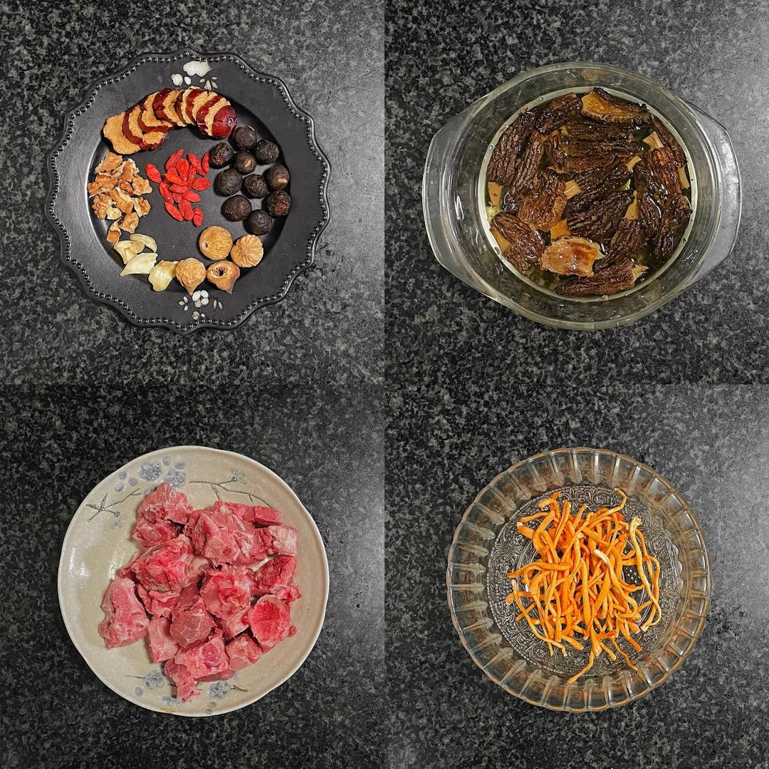 羊肚菌虫草花龙骨靓汤的做法