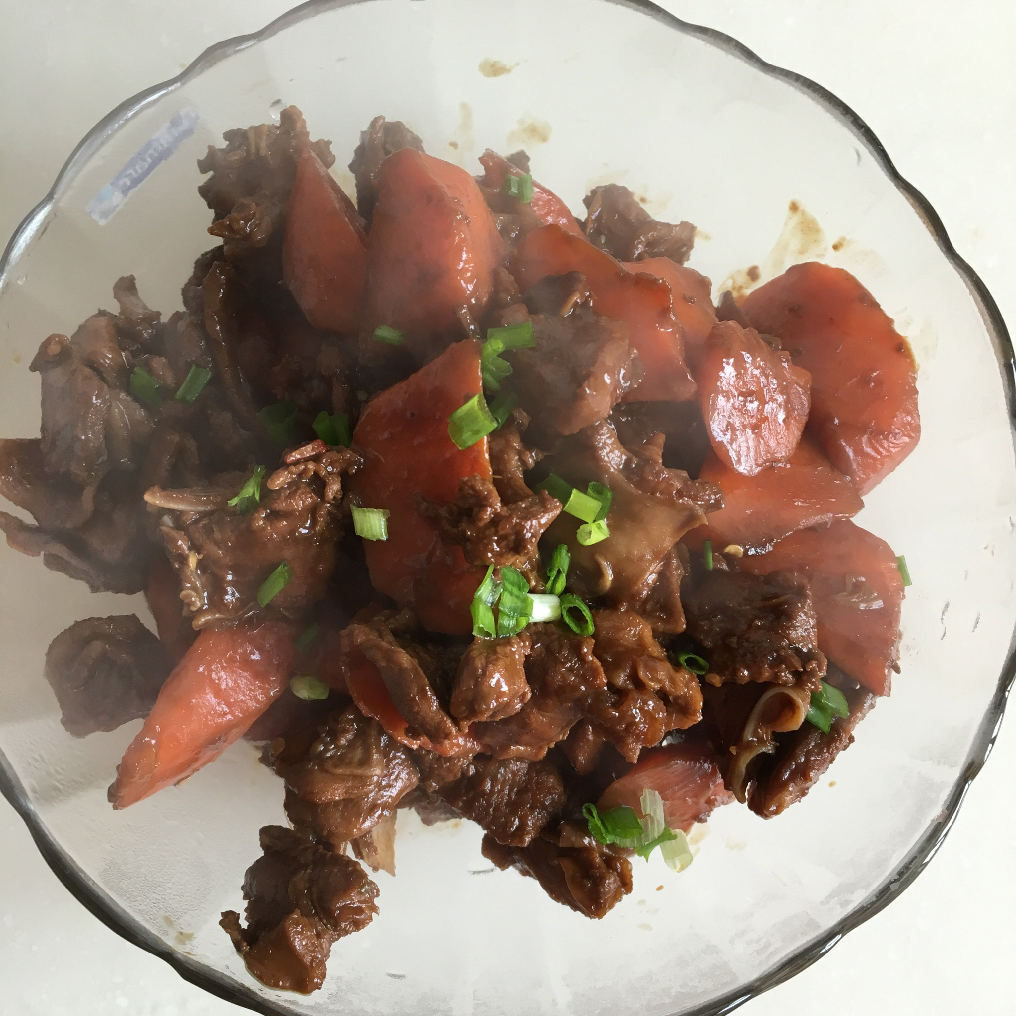 红焖羊肉炖胡萝卜
