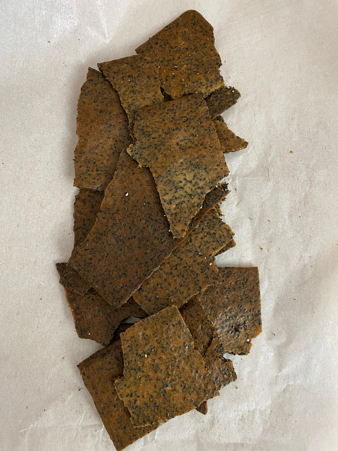 芝麻薄脆饼干，一步操作，超级简单