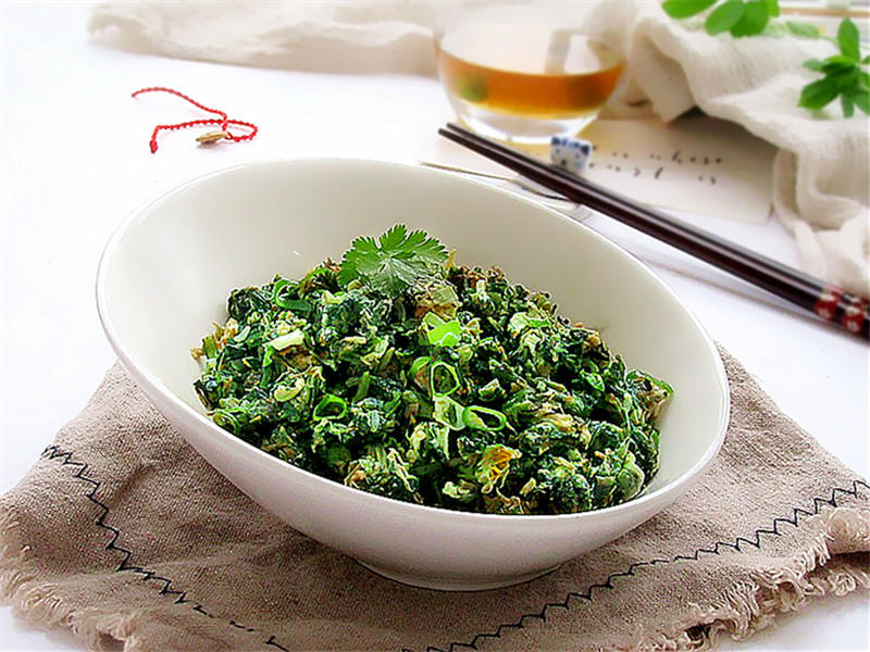 蒲公英炒鸡蛋的做法