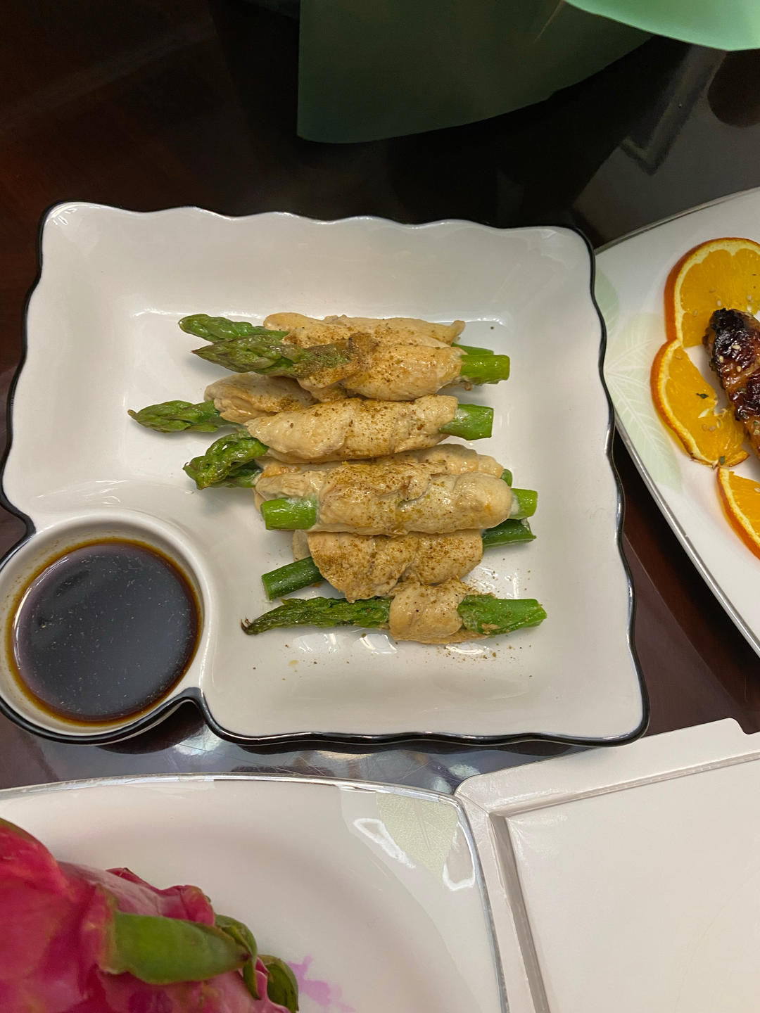 健康瘦身❗️㊙️ 香煎芦笋鸡肉卷