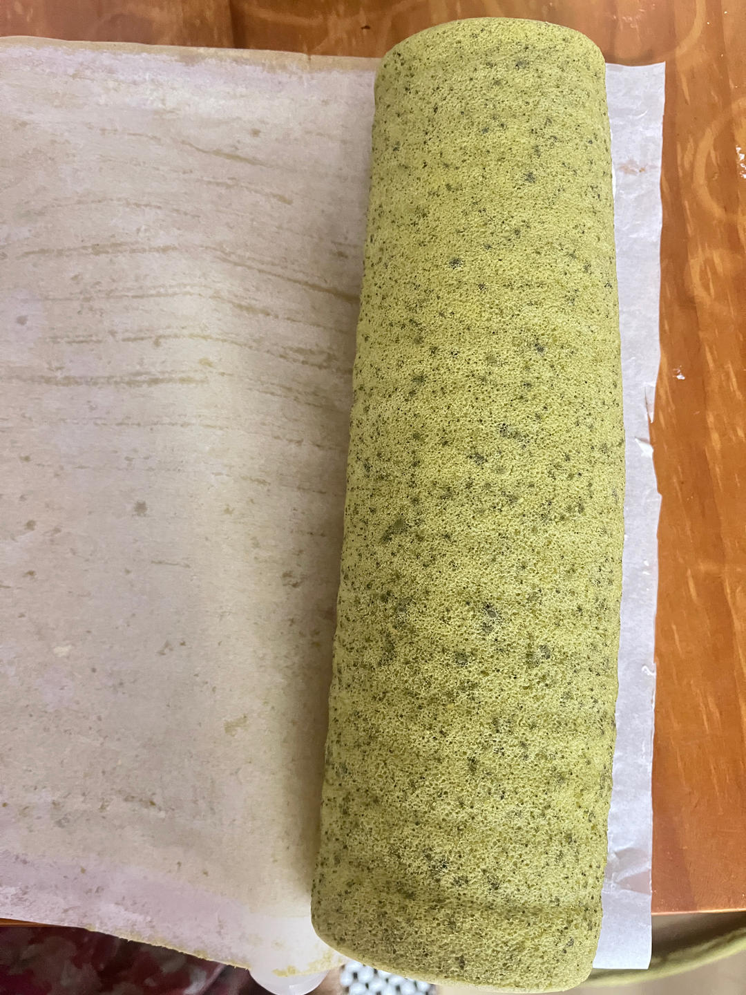 抹茶红豆蛋糕卷