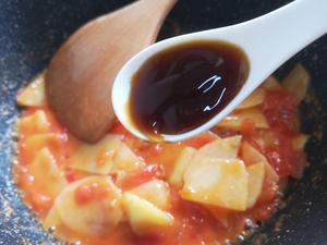 土豆炒蕃茄 出奇不意的美味的做法 步骤6