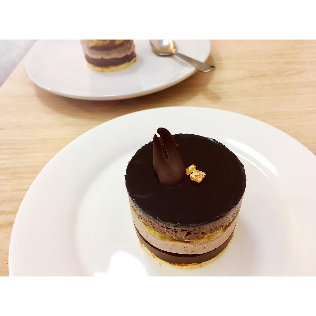 #拼颜值 也拼实力# Sunset Choco-橙子巧克力慕斯蛋糕