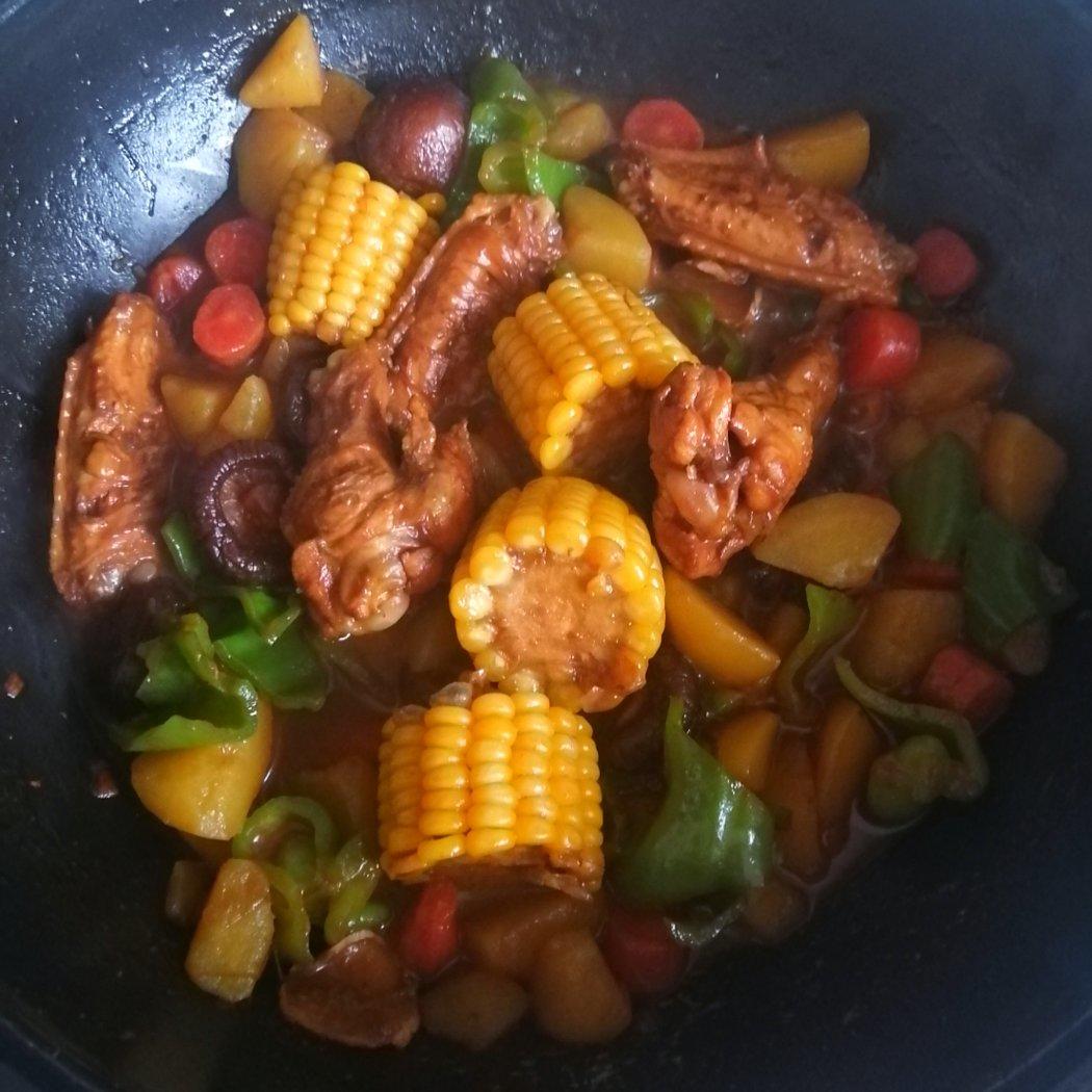 比餐馆好吃的快手黄焖鸡米饭【鸡翅版】