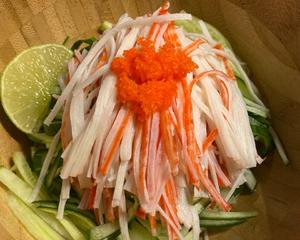 日式青瓜蟹子沙律🥗的做法 步骤2