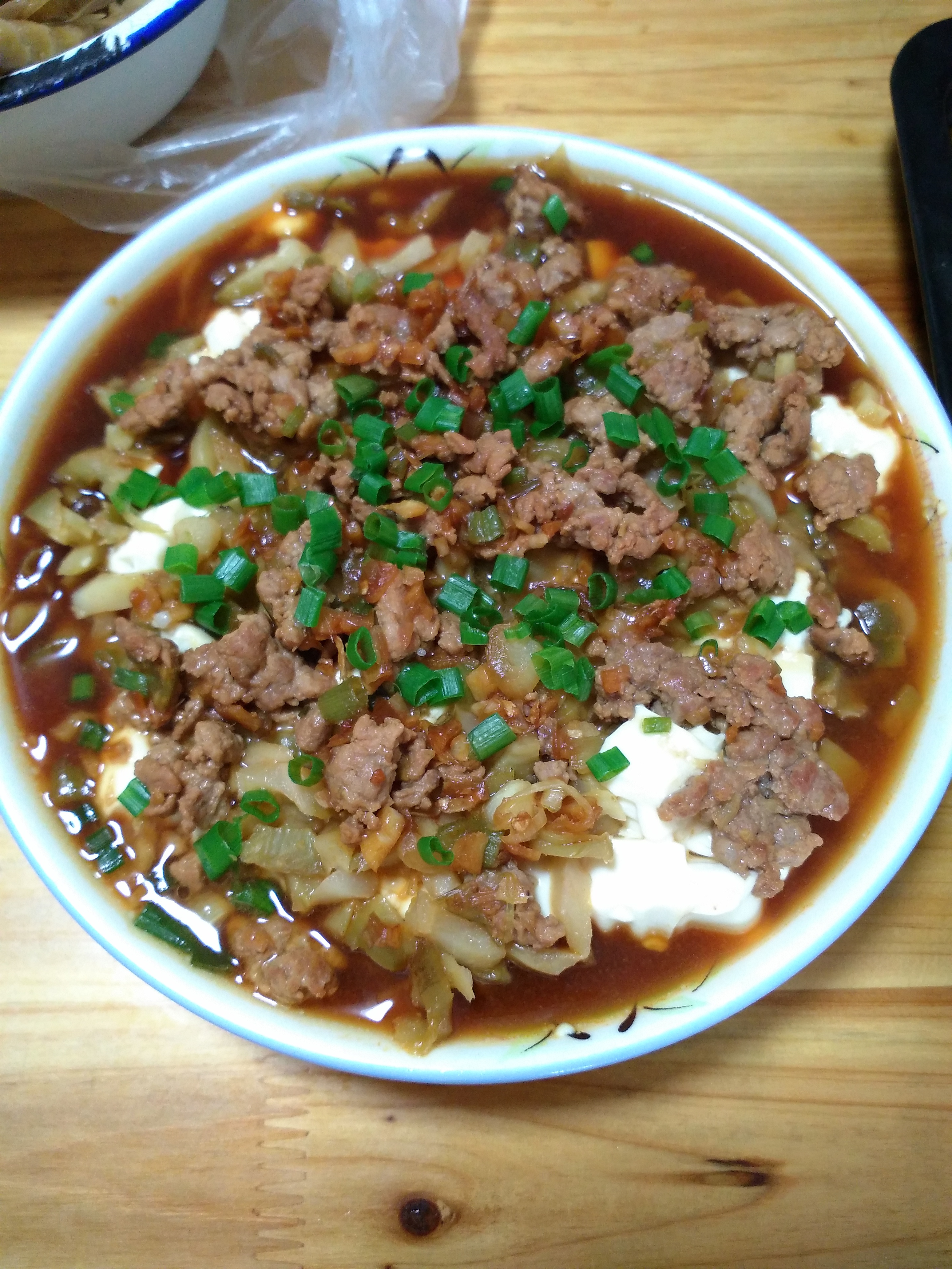 肉末蒸豆腐