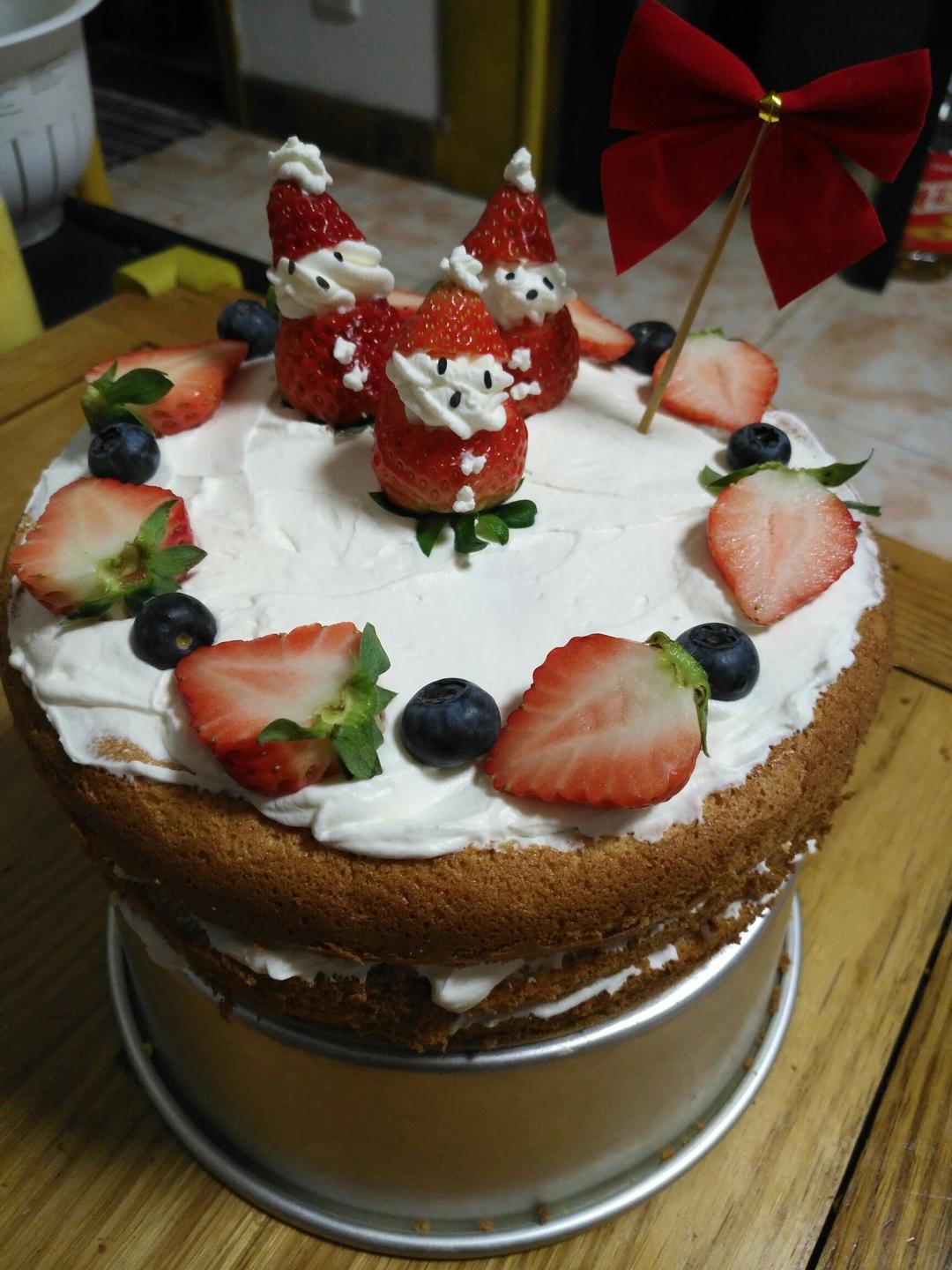 圣诞呆萌裸蛋糕