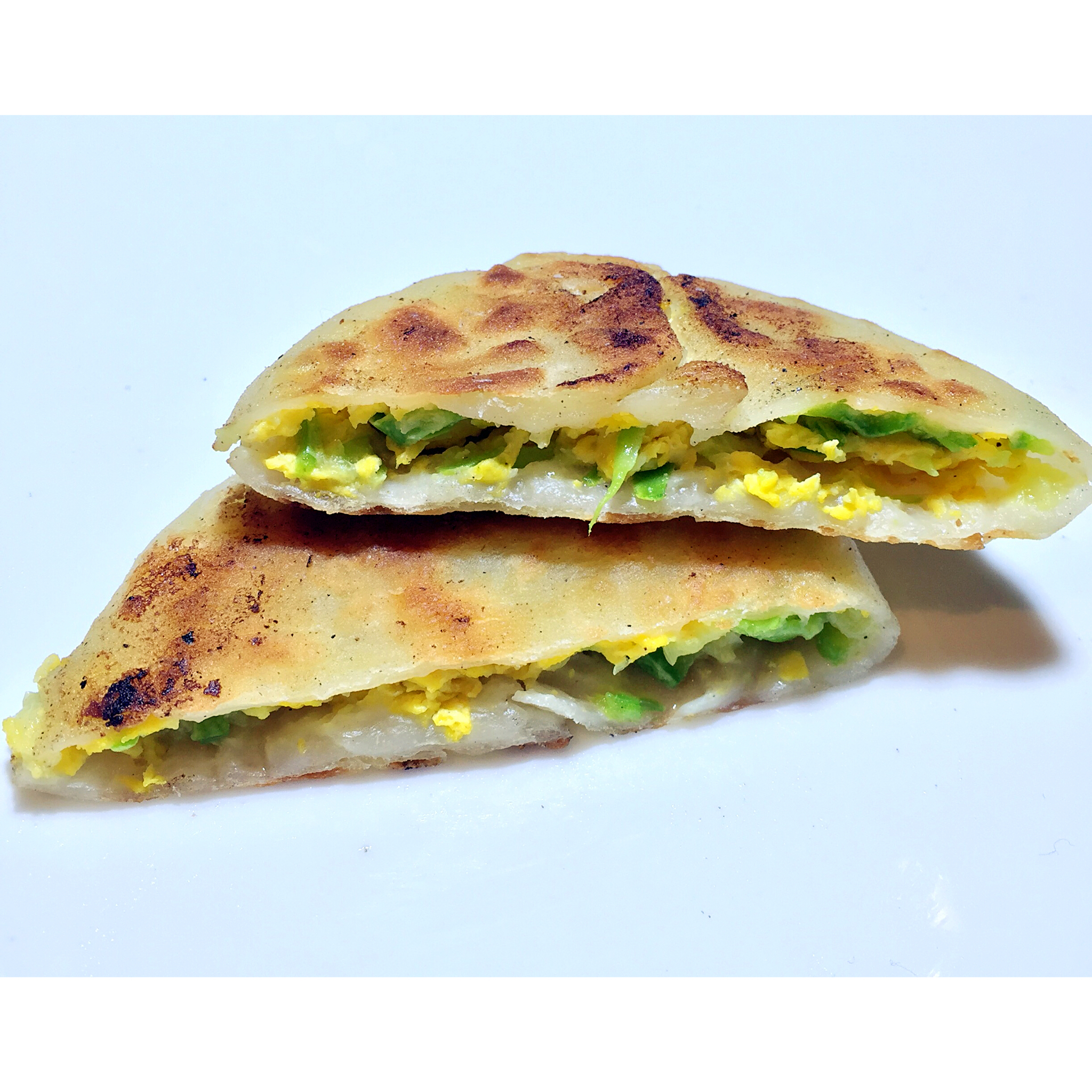 隽永的小米粥做的西葫芦鸡蛋馅饼